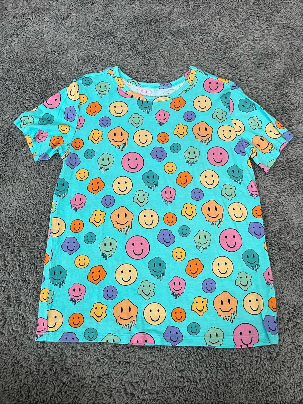 Posh Peanut Girls T-Shirt - Tyler - Smiley Face - Size 12